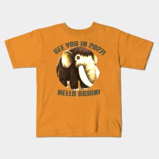 Wooly Mammoth Hello Again! Kids T-Shirt